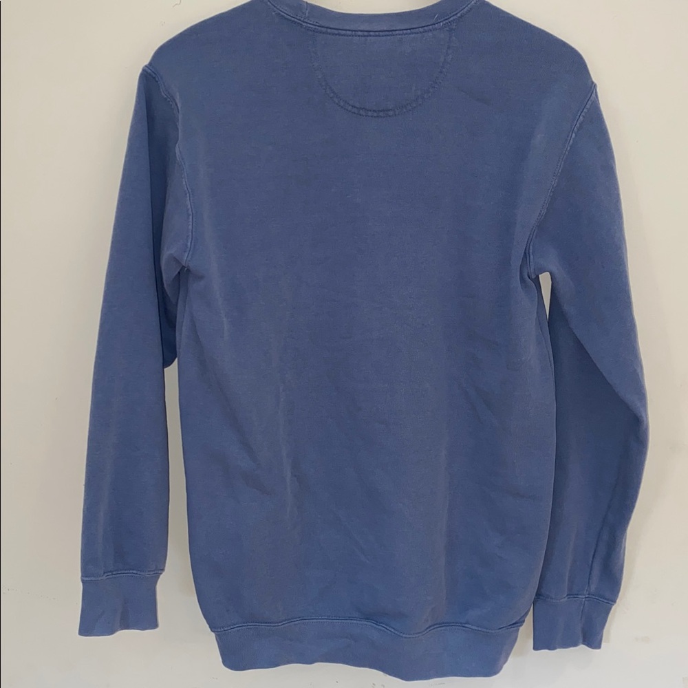 Dolly embroidered Comfort Colors blue pink cotton blend sweatshirt Sz S - Picture 3 of 7